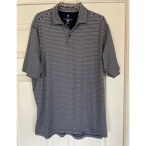 Fairway & Greene Pinecrest Striped Polo Shirt, Size Large